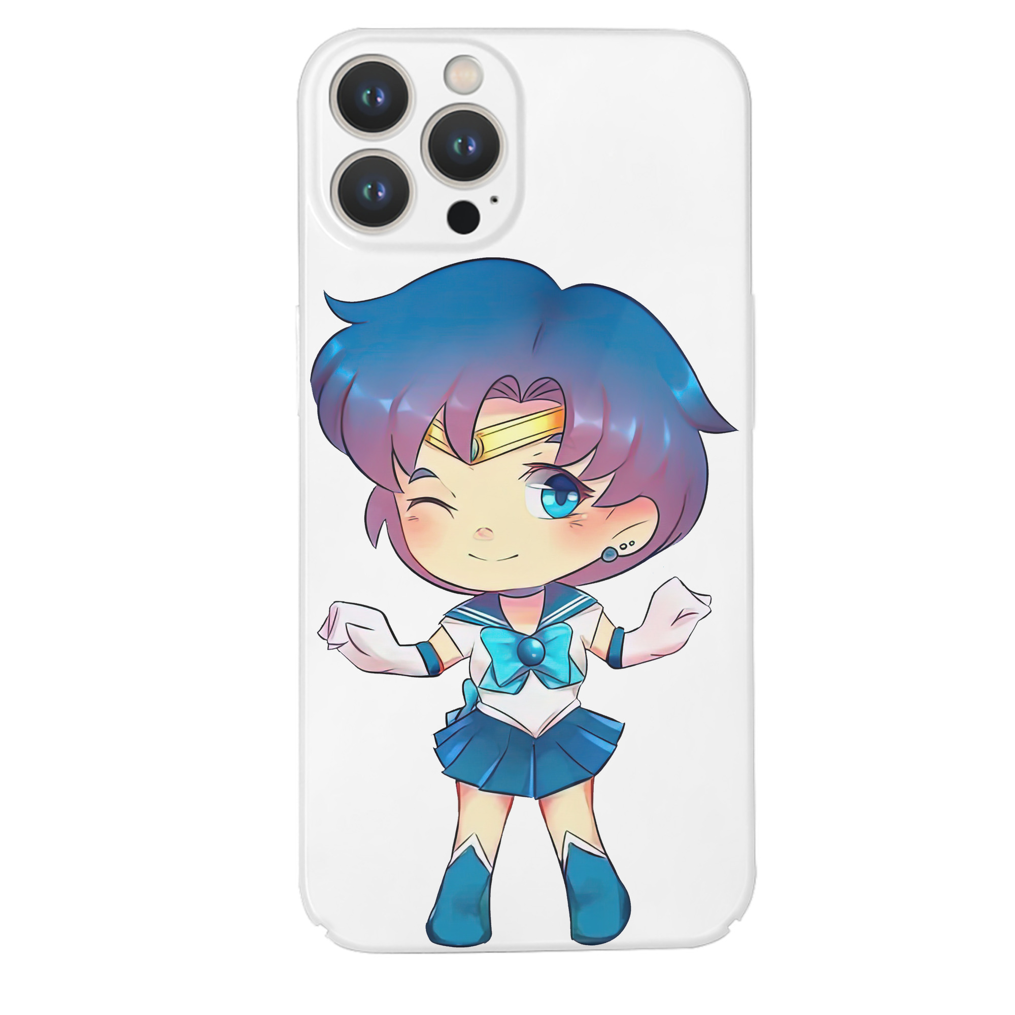 （画像用） 美少女戦士セーラームーン 水野 亜美 みずの あみ Sailor Moon Mizuno Ami 【iPhone 14シリーズ対応】ハードケース